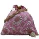 Pink Handmade Chikankari Silk Potli Bag